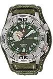 Seiko Superior Automatic Army Green Dial Green Canvas Mens Watch SSA055
