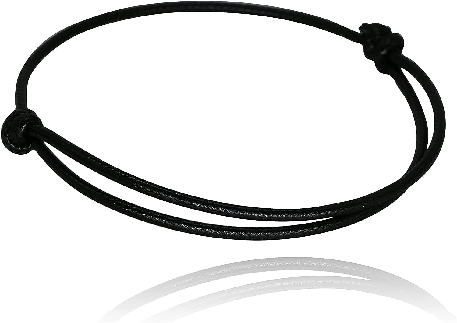 SUSVIJEVIL EYE BLACK THREAD EvilEye Pack Of 1 Black Thread Bracelet Stylish Adjustable Nautical Braided Rope Wrist Band for Men Women Girls Boys (Black)