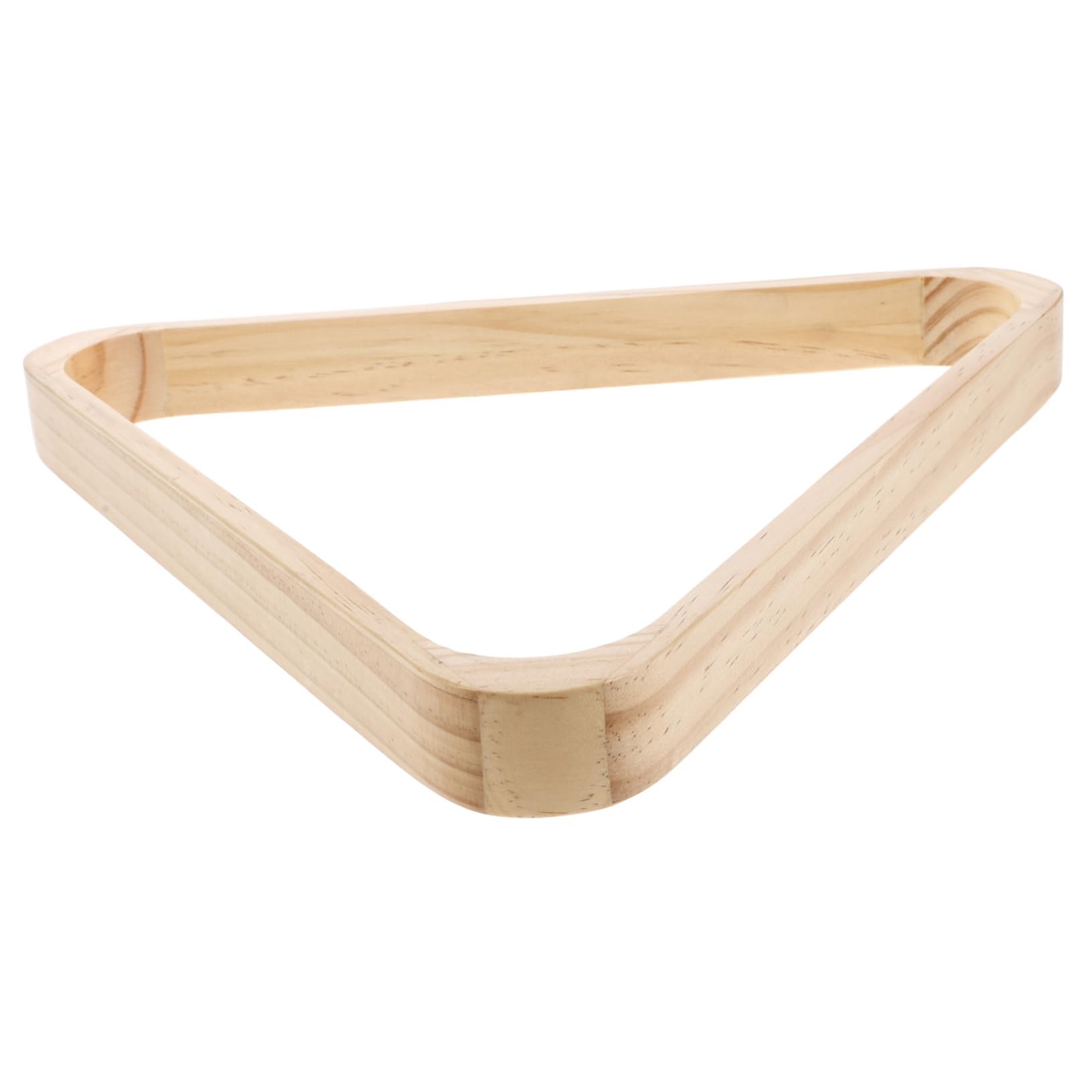 VICASKY Wall Mount Billiard Balls Rack Light Yellow Hardwood Ball Triangle Holder for Cues Sticks Storage Versatile Pool Table Accessory for Easy Installation Modern Aesthetic