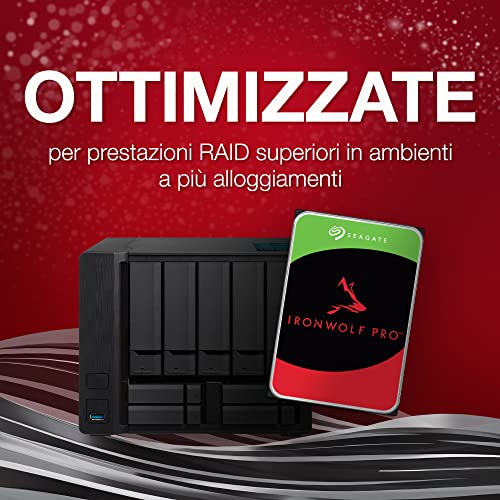 Image of Seagate IronWolf Pro 4TB, Internal Enterprise Hard Drive NAS HDD, CMR, 3.5-Inch, SATA 6Gb /s, 7200RPM, 256MB Cache, Easy Open Services, Rescue Services (ST4000NTZ01)