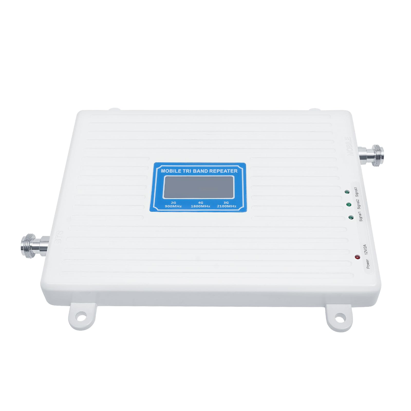 2G/3G/4G/ 5G Tri-Band Repeater Cell Phone Signal Booster Cell Signal Amplifier with Outdoor and Indoor Antenna for Villages, Garages, Basements, Homes, Offices, 900/1800/2100MHz
