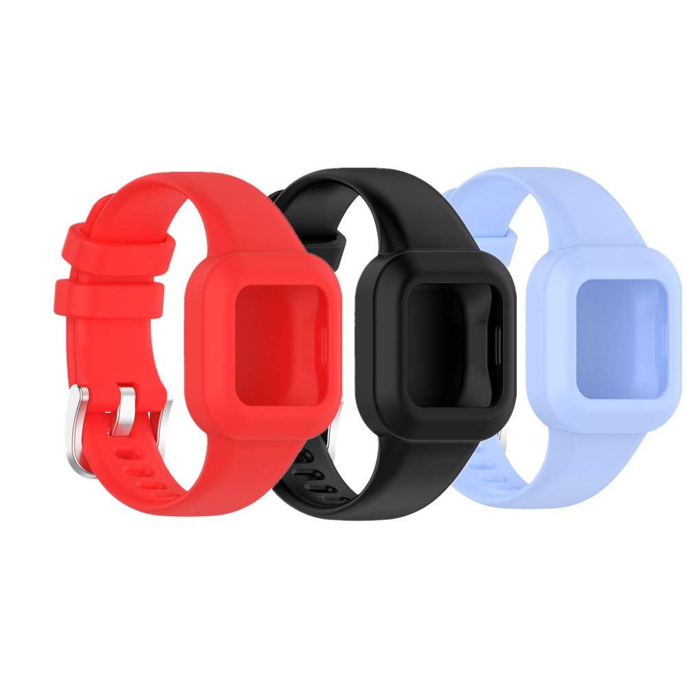 Huwokxix Watch Strap Compatible with Garmin vivofit jr 3/Fit JR3,Adjustable Silicone Sports Strap Replacement Band