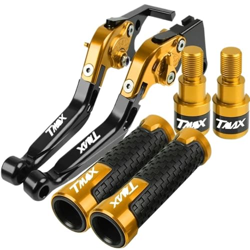 Levier frein d'embrayage TMAX 500 530 jaune et poignées de guidon moto 2008-2018