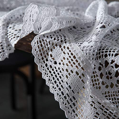 Nappe fait main vintage 180x180cm au cachet authentique