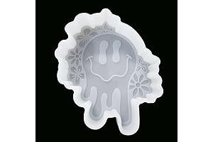 【300+ Design Optional】Fuehbur Drip Flowers Face Shape Car Freshies Silicone Mold