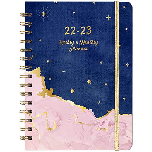 2022-2023 Planner - 2022-2023 Weekly & Monthly Planner, Jul. 2022 - Jun 2023, 8.5'' x 6.4'', Planner 2022023 with Tabs, Flexible Hard Cover, Inner Pocket, Strong Binding, Thick Paper, Perfect Planner for You