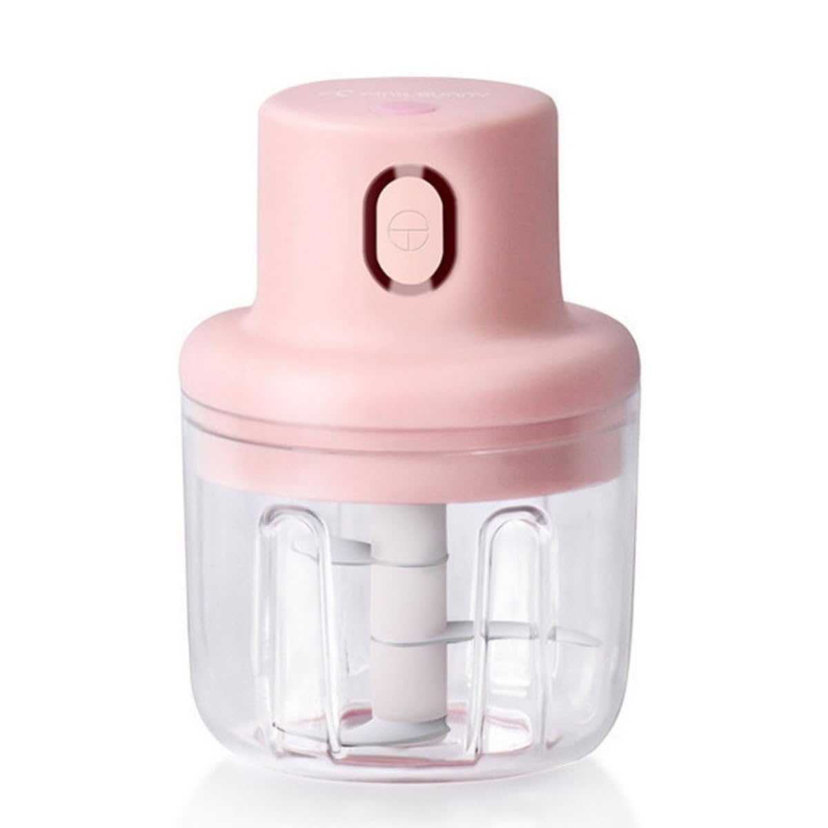 Mini Processador de Alimentos Elétrico Portátil 250ml Recarregável USB com 3 Lâm