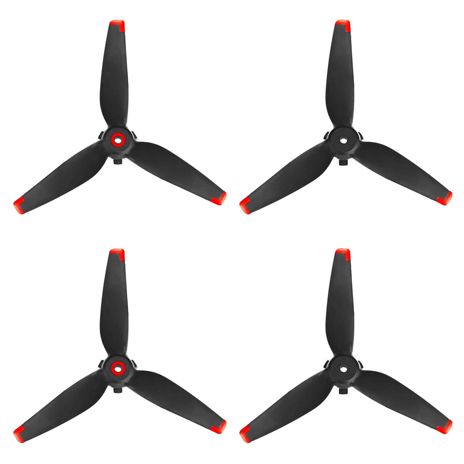 Bocguy FPV Propellers, 4 Pcs DJI Drone FPV 5328S Propellers mit Quick Installation Design Without Screws, FPV Propeller Accessories for Drone Replacement, Low Noise & Stable (Red)