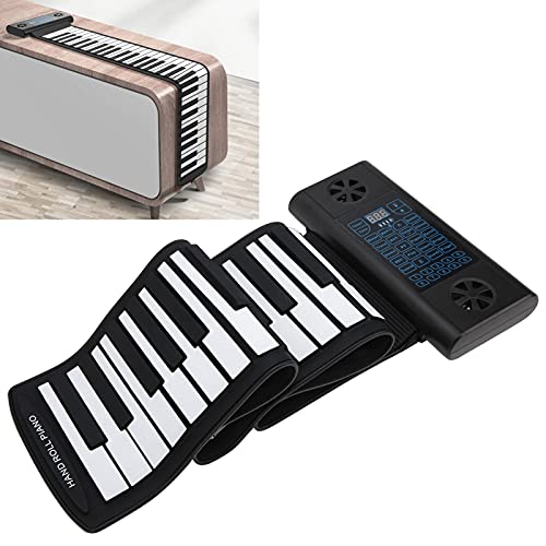 Roll Up Piano, Soft Keyboard Piano Piano Numérique Rechargeable en Silicone à 61 Touches Deux Haut-parleurs Bluetooth… - Les Beatles, Paul McCartney, John Lennon, RIngo Starr, George Harrison Roll Up Piano, Soft Keyboard Piano Piano Numérique Rechargeable en Silicone à 61 Touches Deux Haut-parleurs Bluetooth… – Image 4