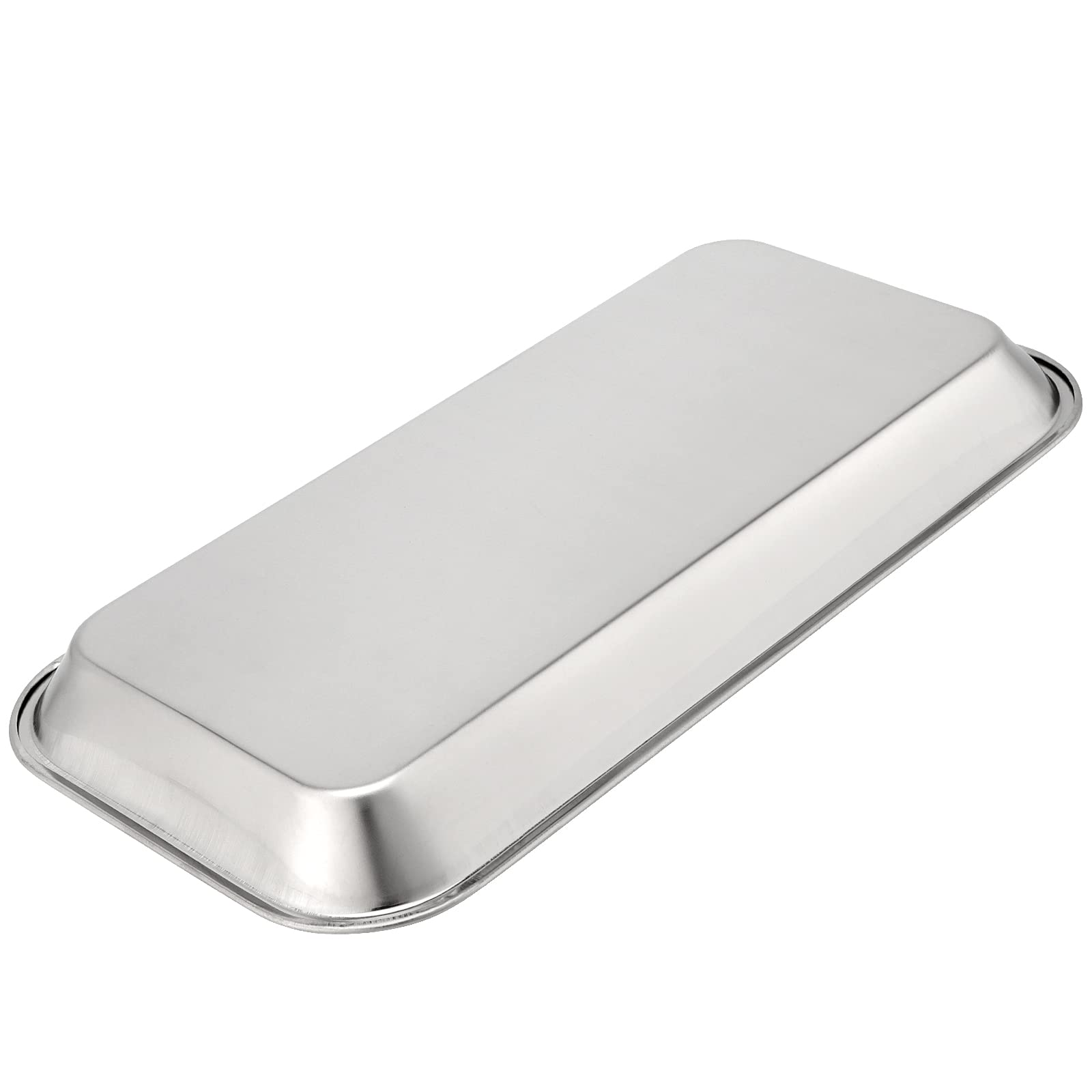 Plateaux Inox Rectangulaires Pour Instruments - Lot De 4 - 22,5x12x2 Cm - Acier Inoxydable 201