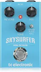 Tc electronic Efeito único para guitarra elétrica, 192 g (embalagem com 3) (SKYSURFER Mini Reverb)