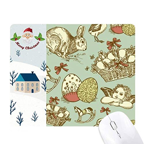 Tapis de souris cheval coloré cadeau de religion festival de pâques