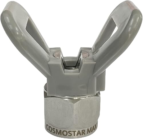 Miniatura 1 de Cosmostar - Pulverizador de pintura con puntas de boquilla inversa, protector de punta de rosca de 7/8 pulgadas, base de protección para pistola de