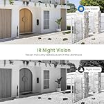 Smart Video doorbell Camera Wireless Wi-Fi Cam with Night Vision,Motion Detection, Cloud Storage, Two Way Audio, Chime Ringer Included(Black) - Image 5