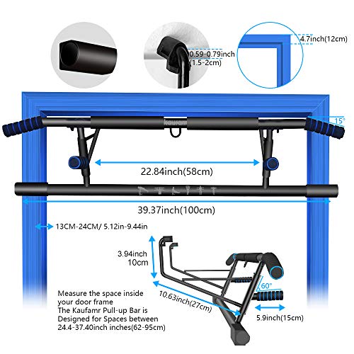 2020 Upgraded Portable Pull Up Handles for Doorframe, Chin Up Bar Handles - Home Gym Exercise Equipment for Indoor/Outdoor/Travel Strength Training, Holds up to 330 lbs Workout Hardware£¨US Patent£ - Home Fitness Guru 2020 Upgraded Portable Pull Up Handles for Doorframe, Chin Up Bar Handles - Home Gym Exercise Equipment for Indoor/Outdoor/Travel Strength Training, Holds up to 330 lbs Workout Hardware£¨US Patent£ - Image 7