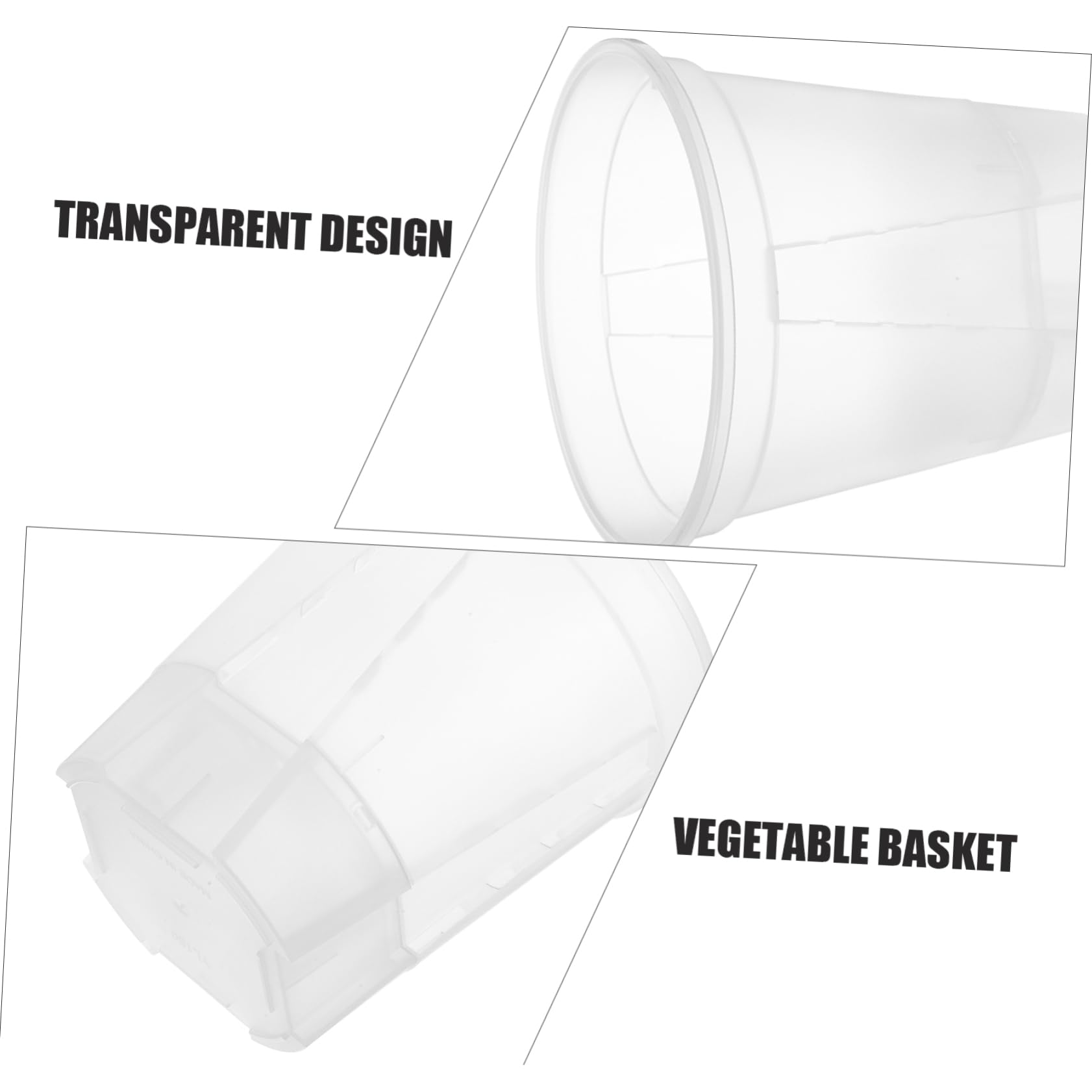 BESPORTBLE 6pièces Lot de Pots à Orchidées Transparents avec Drainage Automatique pour Plantes Intérieur Et Pépinière