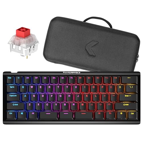 KINESIS Gaming TKO Mechanical Keyboard | Linear Red Switches |...