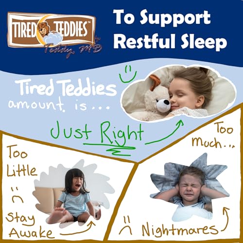 Tired Teddies Low Dose Melatonin Kids Chewable 0.3 mg - Kids Melatonin Tablet Sleep Support with Chamomile, Bubblegum Flavor, 90 Count by Tired Teddies - Used condition - Image 2