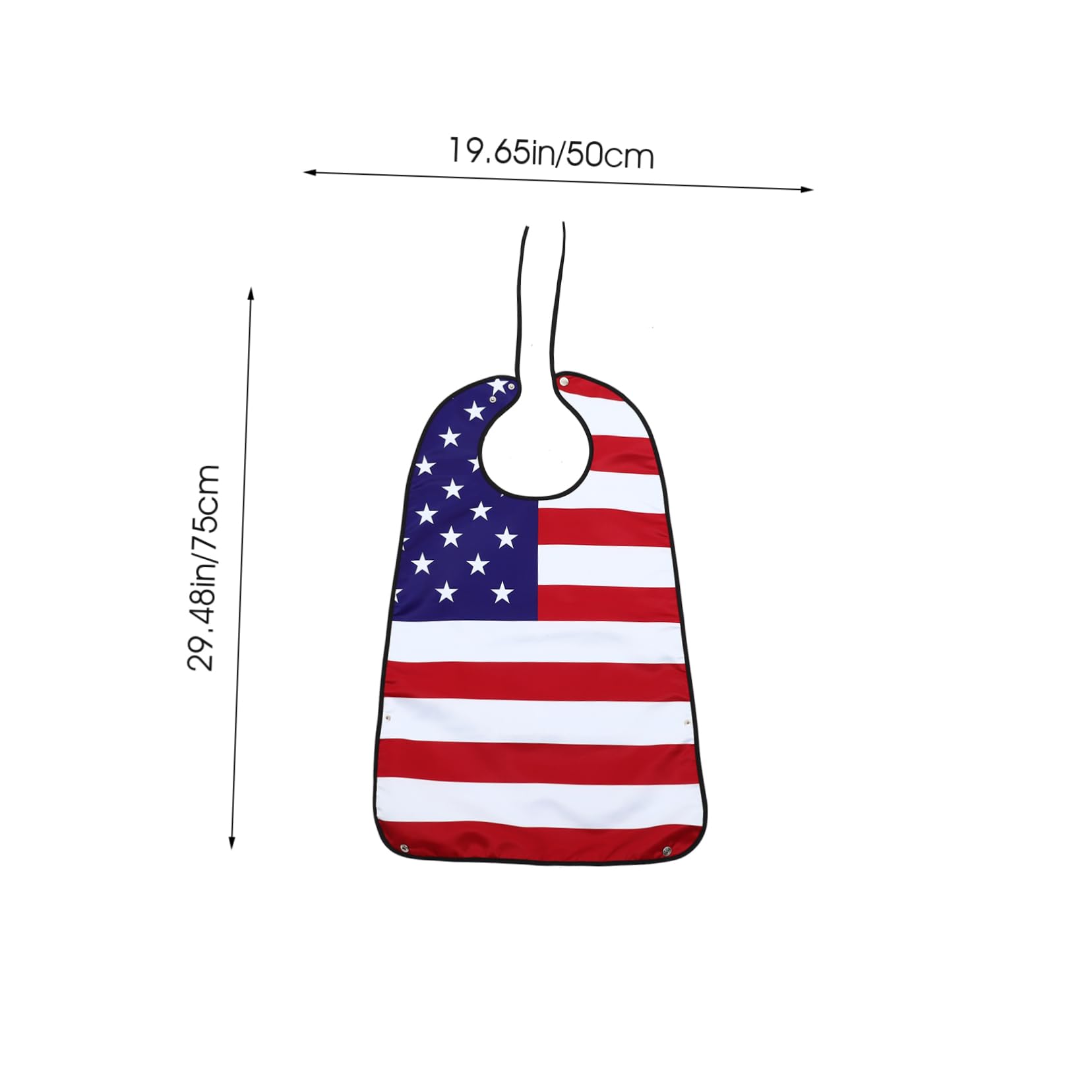 Mobestech 3stücke Erwachsenen Lätzchen Mit Verstellbarem Verschluss Wasserdichter Kleiderschutz Für Senioren Im American Flag Design Für Schutz Beim Trinken