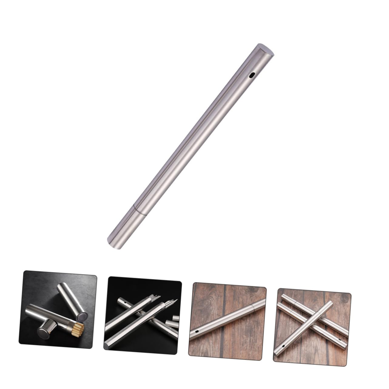 FONDOTIN 1pc Stainless Steel Bbq Skewers Bucket Durable Barbecue Fork Holder for Organized Grill Storage Nonstick Design Easy to Clean for Home Restaurant Camping