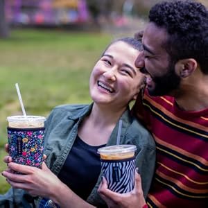 Sok it java sok iced coffee cold soda insulated neoprene cup sleeve succulents small 16 20oz  urban country home decor