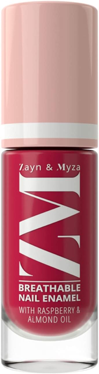 ZM Zayn & Myza Breathable Nail Enamel - Strawberry Jelly | Smooth Application | Quick-Drying I Longlasting I Chip-Defiant I Water Permeable | Glossy Finish | 100% Vegan, 6 ml