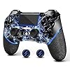 AceGamer Wireless Controller for PS4, Custom Design V2 Gamepad Joystick for PS4 with Non-Slip Grip of Both Sides and 3.5mm Audio Jack! (Lightning)