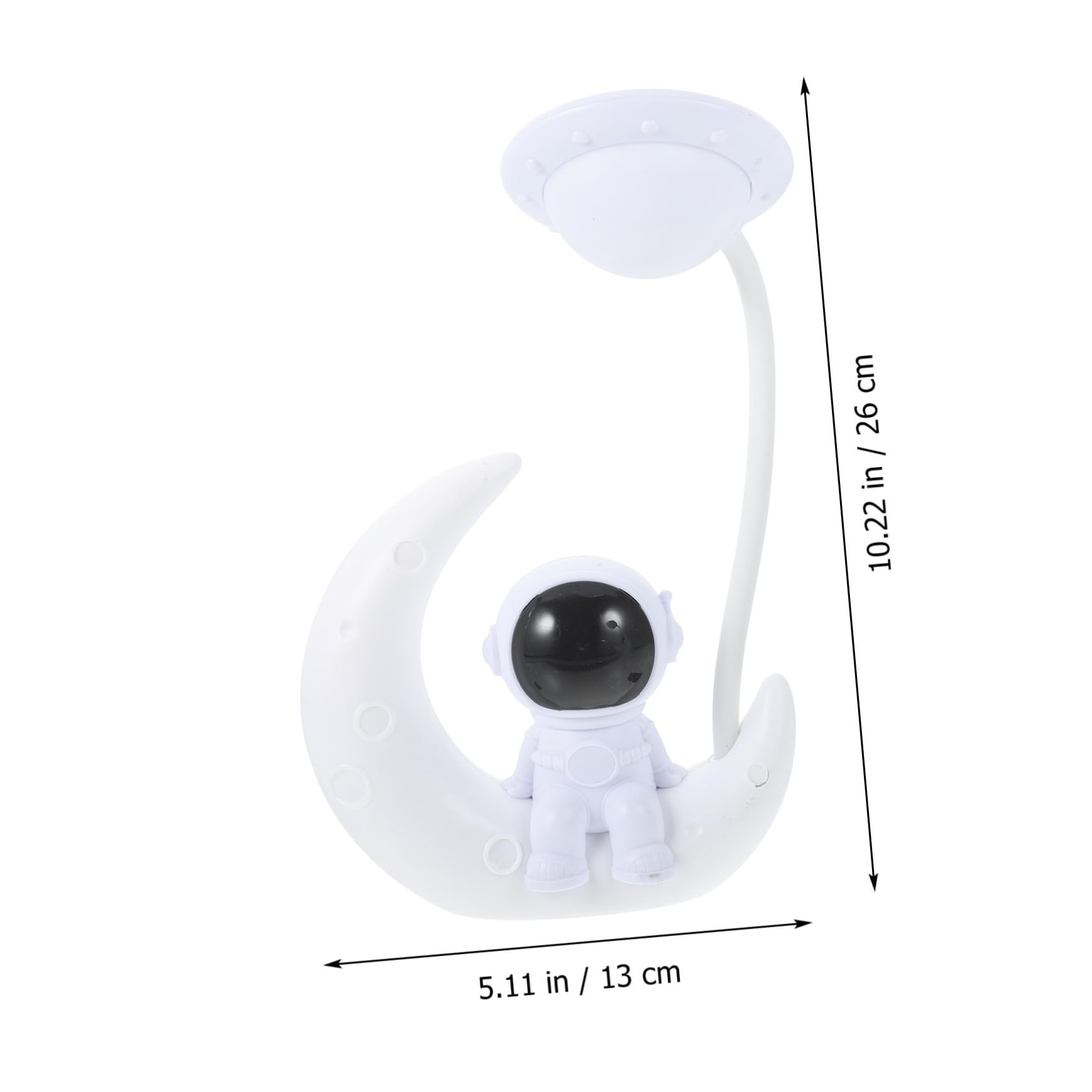 Uonlytech 2 Juegos de Lámparas Nocturnas USB Forma de Astronauta, Luz LED Cálida de Plástico para Dormitorio y Fiestas, Adornos Prácticos para Niños