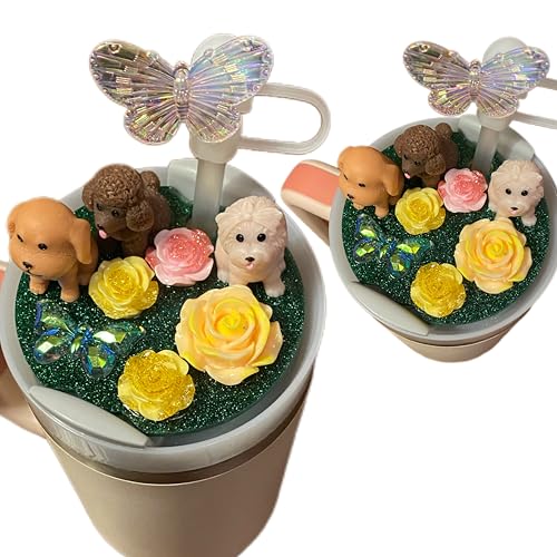 Cute Dog Mom Lover Charm For Stanley Cup Accessories 30 Oz Tumble...