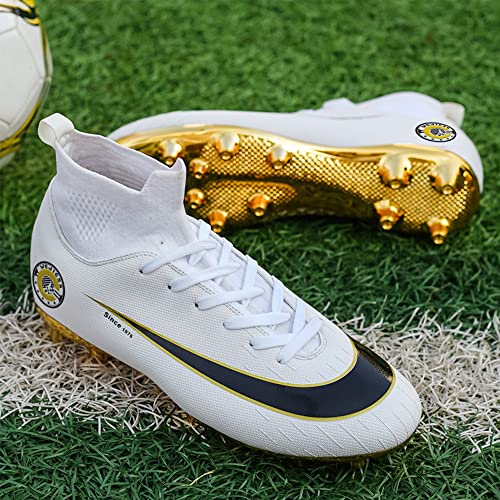 Haimiah Men's Women's Soccer Shoes Boys Gold-Soled Spikes Football Shoes Student Grass Training Shoes Outdoor Football Boots Unisex #TOP1