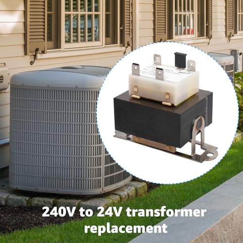240v to 24v transformer 0130m00138s compatible with goodman amanab1141643 b11416-43 pf40224 40va furnace transformers - 208240 volt to 24 volt