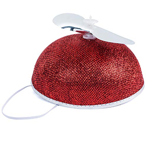 Propeller Hats Red Propeller Hat for Adults Nerd Hat by Funny Party