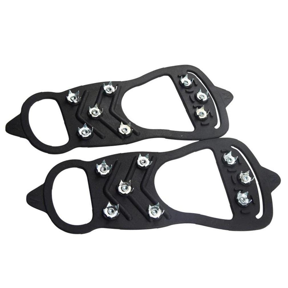 Ijstollen spikes schoenen, anti-slip tractie stijgijzers 10 stalen