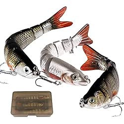 Cebo Para Pescar Con Bacalao MEJOSER 3 Señuelos de Pesca 18g 18,7g 27g Cebos de Pescar Articulados Artificiales Señuelos Spinning para Calamar Lubina Río Mar