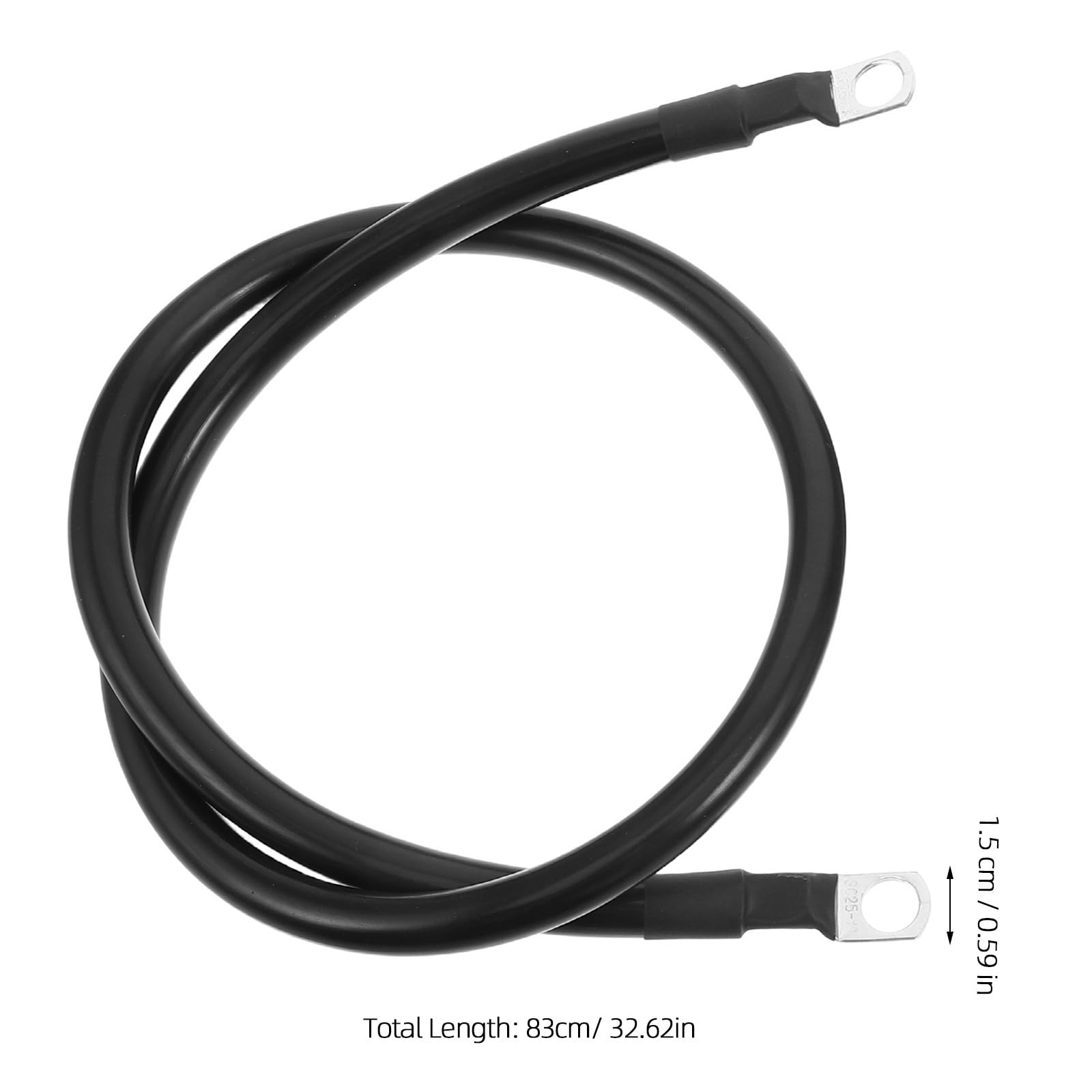 INOOMP 2 Stück Bootsbatteriekabel 4 Awg 20 Mm² mit Kupferanschlüssen