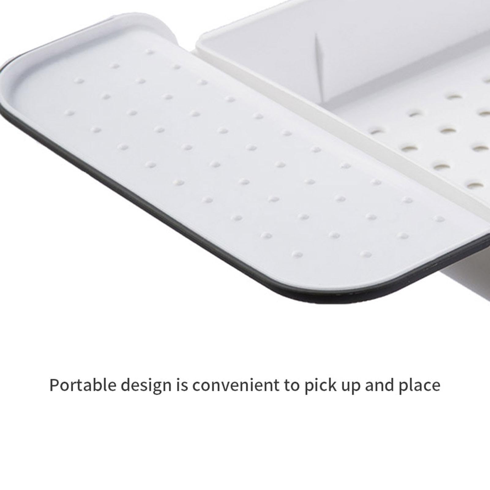 Plateau Baignoire, Plateau De Bain Extensible, Pont De Baignoire, Plateau Tablette Salle De Bain Multifonctionnel, Accessoire De Salle De Bain pour Bougie, Serviette, Livre, Verre À Vin, Téléphone