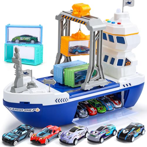 CUTE STONE Cargo Ship Playset