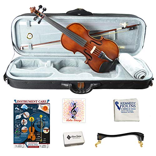 Bunnel Pupil Violin Outfit 1/2 Size Clearance By Kennedy Violins - Carrying Case