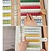 Magnetic Nail Swatches Book, 2025 Nail Color Display Book, Professional 120/180/240 Acrylic Swatches Stands, Removable Tested Salon Nai Art Color Chart & Practice Stand for Easy Preview & Storage(Apri