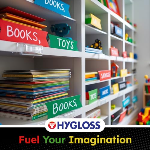 Image of Hygloss Small Colored Poster Board 4x11 - 50 Assorted Standard Color Bulk Pack - Red, Yellow, Green, Blue, Black - 10 Pt. Thickness Poster Board Paper - Posterboard Multipack 4 inch x 11 inch