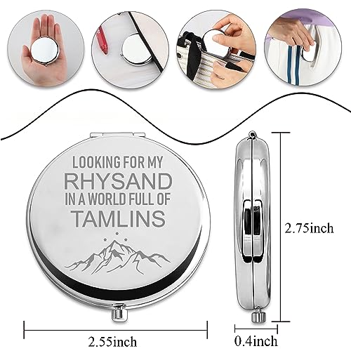 PLITI ACOTAR Compact Mirror Looking For My Rhysand In A World Full Of Tamlins Night Court Pocket Mirror For Book Lover (Rhysand Tamlins CM U) - Image 2