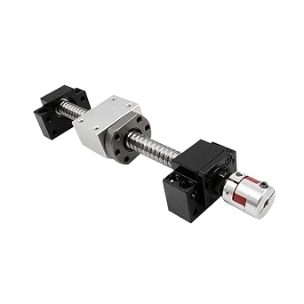 الحركة الخطية CNC الكرة اللولبية الكرة اللولبية SFU1610 كيت القطر 16 mm أجزاء المسمار مع الجوز واحد + BKBF12 + DSG16H + زوجين ل CNC طابعة 3 D 200 mm