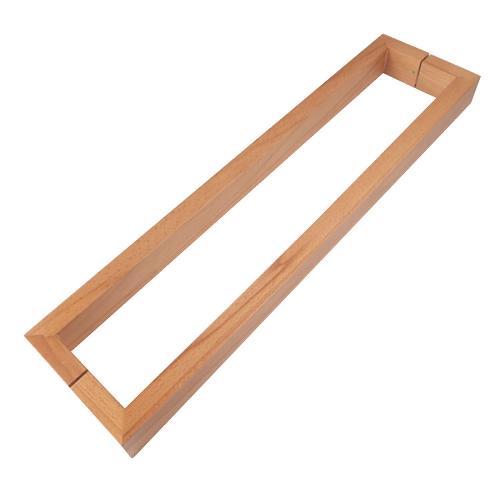 Cwcqgh O-Shape Sliding Door Grab For Gates/Bathroom Doors/Front Door,Door Pull Door Pull Handle Wood Natural Door Push Bar, Installed Back To Back,80Cm/32Inch