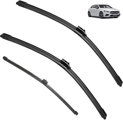 Limpiaparabrisas delantero trasero compatible con Mercedes Benz Clase A W177 2018-2022, accesorios para parabrisas A180 A200 A220 A250 180 2019