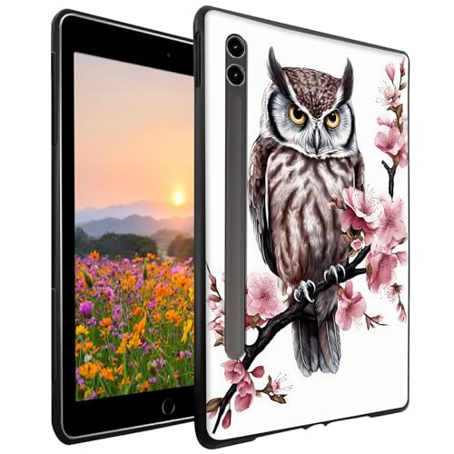 GFRGTFHYT Hülle für Samsung Galaxy Tab S8 Plus 2022 / S7 FE 2021 / S7 Plus 2020 12,4 Zoll Tablet Cover Schlank Leicht Weich TPU Silikon Stoßfest Schutzhülle Back Shell für Samsung Tab S7 FE, Kunst