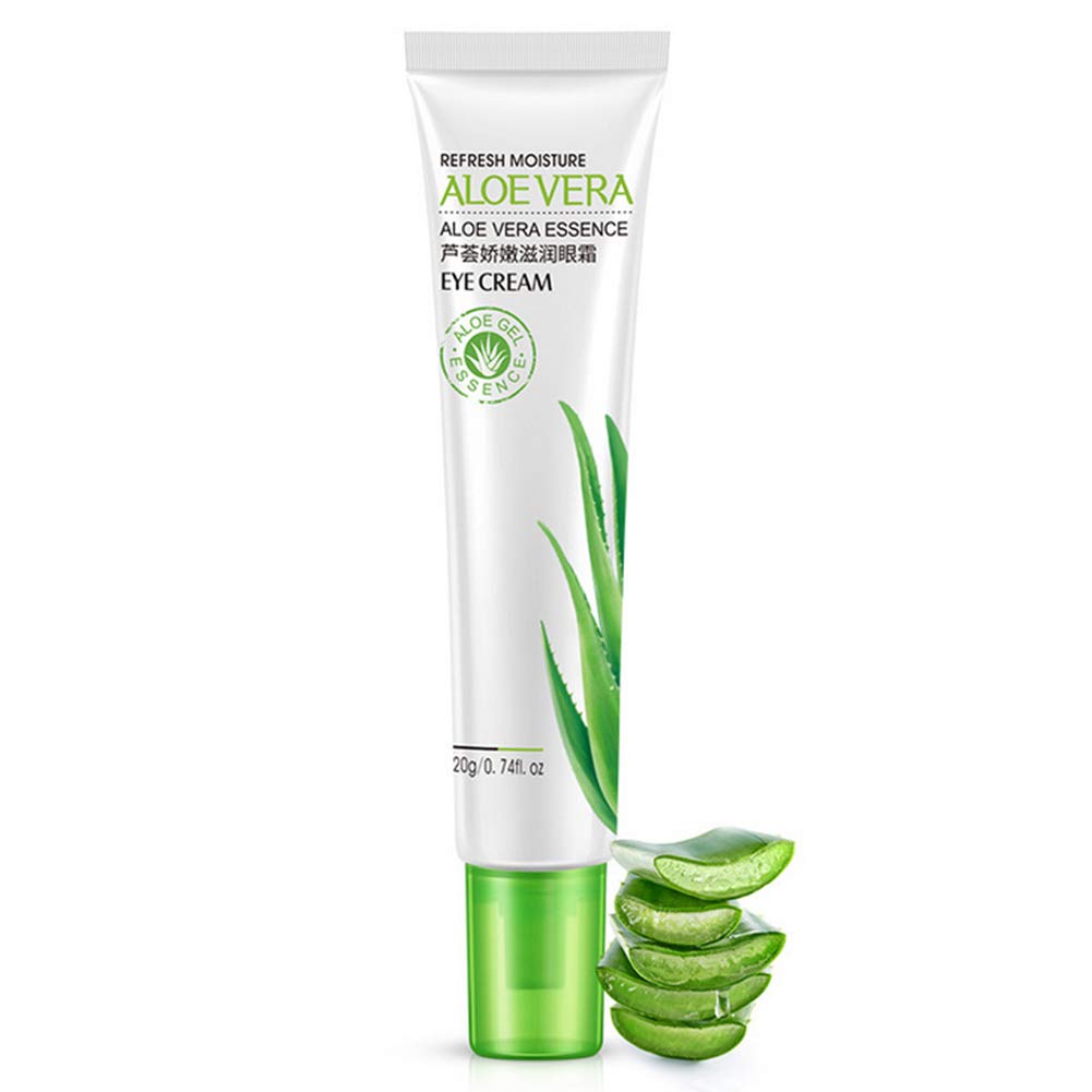Yiitay Aloe Vera Eye Cream, Eye Gel, Anti-Aging Eye Cream - Fade for Fine Lines, Reduces Eye Puffiness & Dark Circles & Eye Bags & Anti Wrinkles, Night and Day Moisturizing Cream 20g