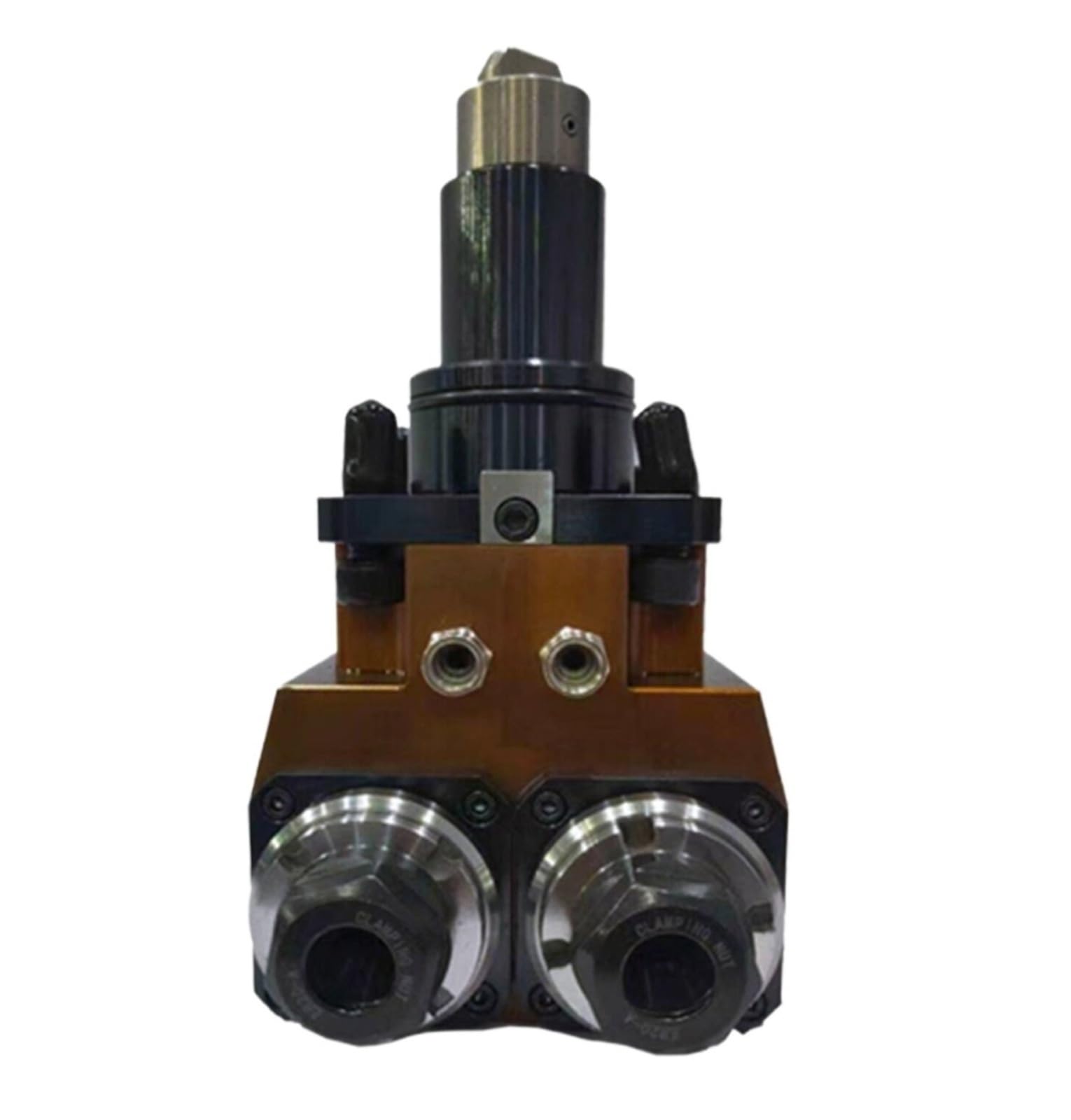 Single Side Double Head Driven Tool Holder, BMT40/45/55 CNC Lathe Live Tool Head for Turning Milling(BMT40-90°)