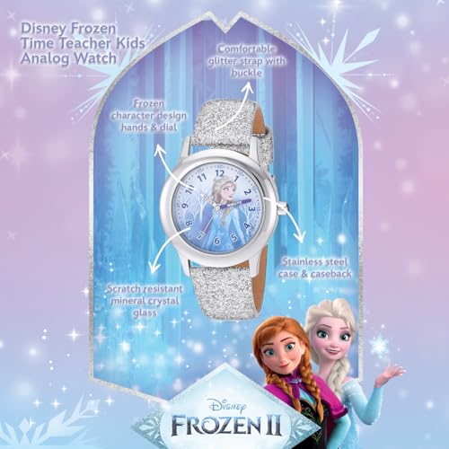 Disney Frozen Kids' Stainless Steel Time Teacher Analog Quartz Strap Watch2