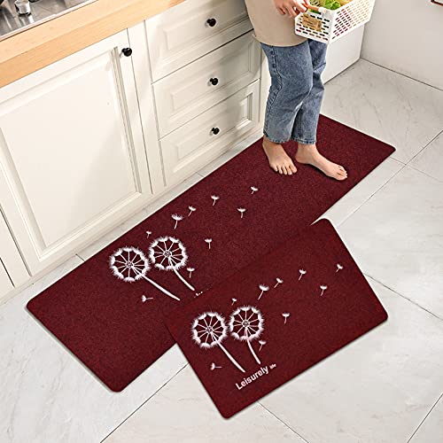 Pinji1 Tapis Cuisine Absorbant Antidérapant Tapis Devant Evier 2 Pièces Tapis Ensemble Universel pour Salle de Bain Douche Paillasson Porte #5 40x60cm et 40x120cm Cover