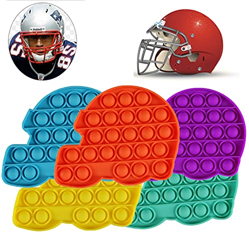 Donia 5 Pcs Push Bubble Pop Fidget Sensory Toy,Autism ADHD Special Needs Stress Reliever Silicone Squeeze Toy,Pop Fidget Toy Push it Bubble Sensory for Adult Families